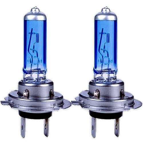 Low Beam Super White 5000K Xenon Halogen Headlight Replacement Bulb X2 H7 High
