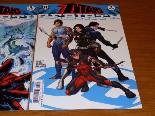 Titans Rebirth #1 DC REBIRTH BOTH IN NM -crazy low print run Reg. & variant 