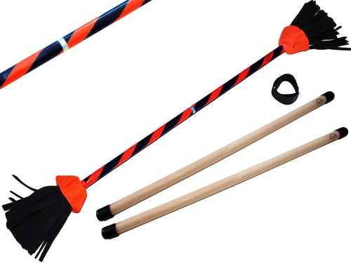 Juggling FLASH Pro Flower Stick Set Silicone Coated Flower /& Hand Sticks