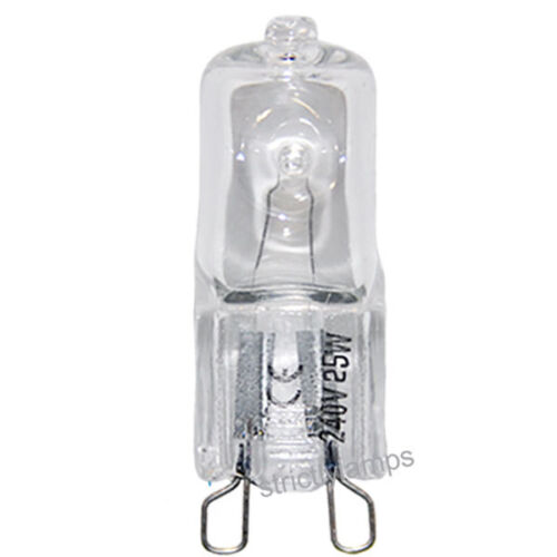 G9 Halogen Light Bulb 25W Clear UV Stop Dimmable Long Life CE Pack Of 5 New