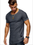 Summer Men Slim Fit O Neck Short Sleeve Muscle Tee T-shirt Casual Tops Blouse UK
