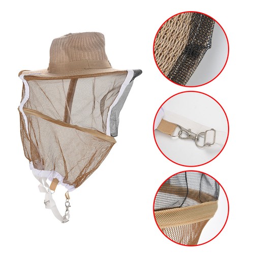 Beekeeping Garden Guard Cowboy Hat Anti Mosquito Bee Insect Bug Face Head Veil J