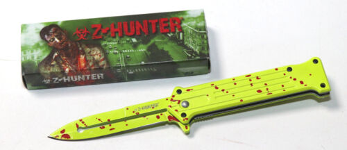 Z Hunter Outdoormesser pocket clip grün aluminium-griff Jagdmesser