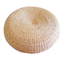 Round rustic floor cushions//floor pouf//Straw pouf//Pouf ottoman//Meditation//Yoga