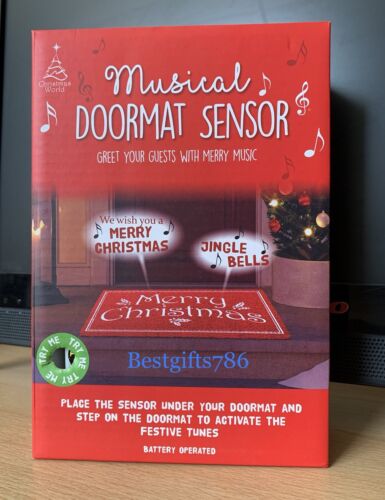 Tapete Musical De Navidad Sensor saluda a tus invitados con música feliz Jingle Bells