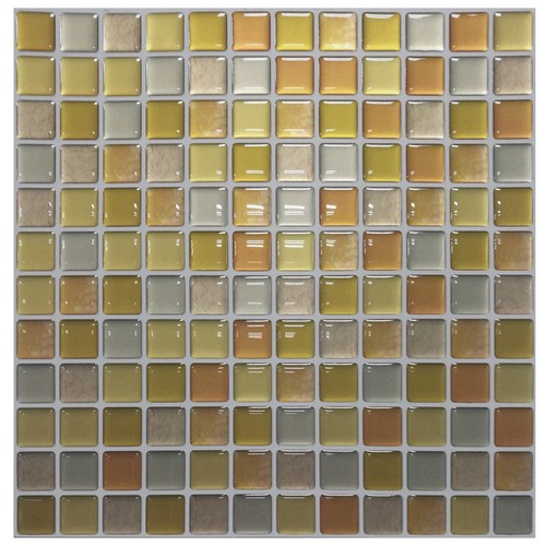 DIY 3D Mosaic Self Adhesive Wall Tile Sticker Vinyl Home Kitchen Bathroom Decor