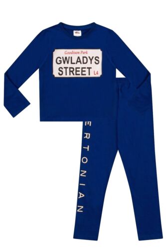 Cool Evertonian Gwladys Street Pyjamas Baby sizes to 13 Years Blue FC