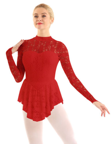 Details about  / Adult Ballet Dance Leotard Dress Costume Women Dancing Dress Skating Performance