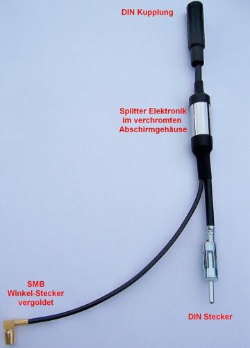 FM antenas amplificador HighEnd DAB astilla antenas adaptador frecuencia suave DAB