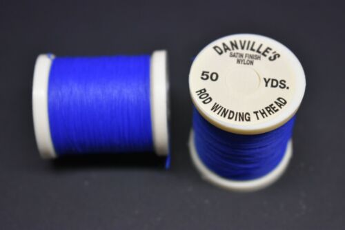 Bleu foncé Danville Le Fil de Nylon Taille A 50 Yd 1 Bobine environ 45.72 m tige de remontoir tying