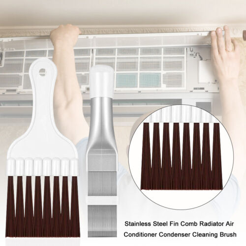 Stainless Steel Fin Comb Radiator Air Conditioner Condenser Cleaning Brush A#S 