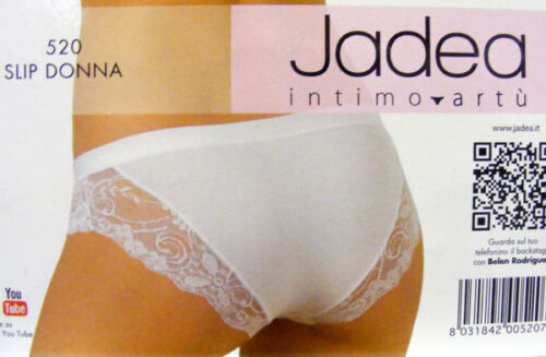 520 SLIP DONNA JADEA CONF 6 PEZZI BIANCO O NERO TG S M L