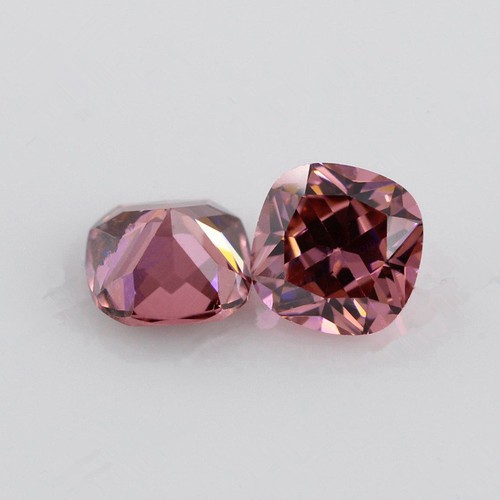 10x10mm 5.66 CT coccineous forma cortada zafiro Cojín AAAAA Vvs Piedra Suelta