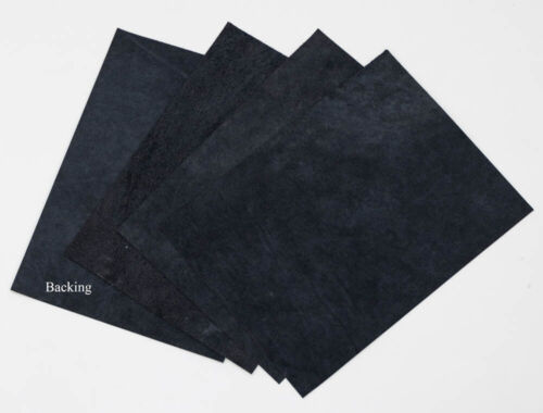 Veg Tan Sheepskin Craft Pack 4 of 20 cm x 15 cm Slate Blue .08-1.2 mm Thick.