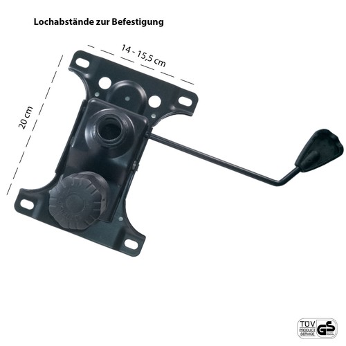 Sitzmechanik Tilt-A Bodenplatte für Bürostuhl Drehstuhl für alle Gasfeder TÜV