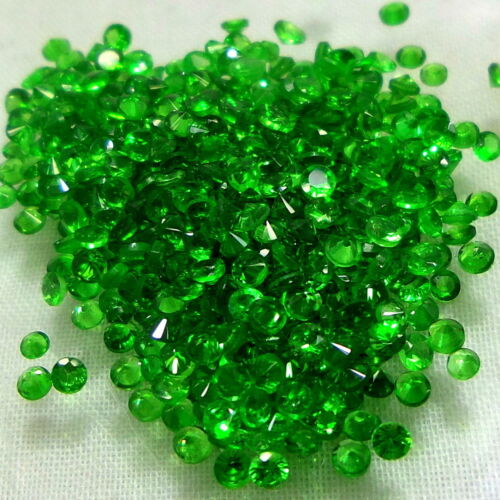 All Calibrated Diamond Cut Natural Top Emerald Green Tsavorite Garnet Gemstones
