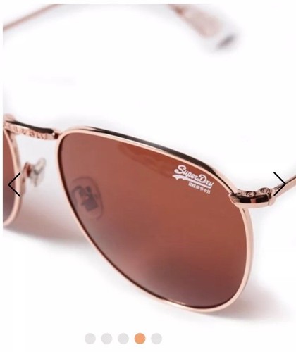 //Rosa sólido Marrón Bnwt Camisa De Oro Rosa SDR Zadie Gafas De Sol