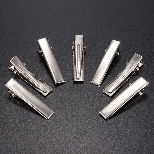 50pcs Modish Flache Metall Einzel ng Alligator Haarspangen Haarspange für-Bö