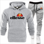 Neue Ellesse Jogging Herren Fitness Mode Kapuzenpullover Anzug