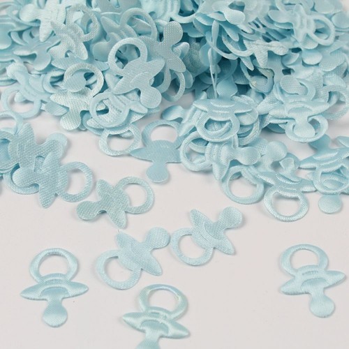 100 Pcs Baby Shower Confetti Cart Bib Footprint Boy Girl Baptism Party Supplies