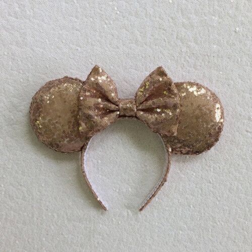 Sequin Mouse Champagne Sequin Minnie Mouse Ears Mickey Mouse Ears Sequin Ears