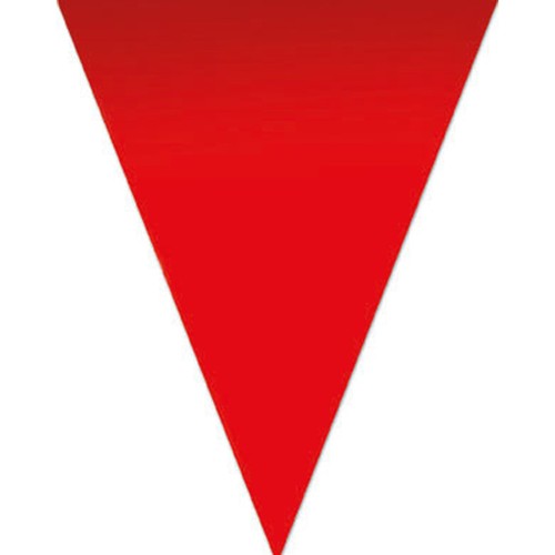 Festone a BANDIERINE traingolari da cm 30 lungo mt 5 colore rosso