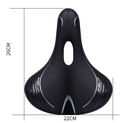 Gel PU Leather Bike Saddle Soft Comfort Spring Designed Bicycle Seat Cushion