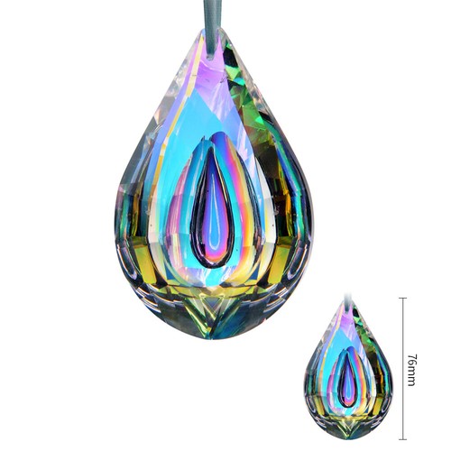Kristall regenbogen anhänger kronleuchter prisma halskette schmuck geschenk