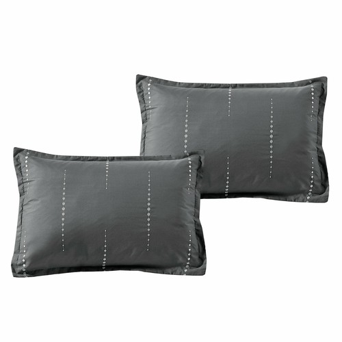 Details about / HGMart Bedding Comforter Set Luxury Bed In A Bag 7 Piece,Queen Size Gray,NEW,US