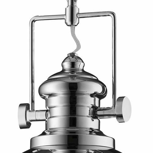 Retro Design Hänge Lampe chrom Vintage Ess Zimmer Decken Strahler Pendel Leuchte