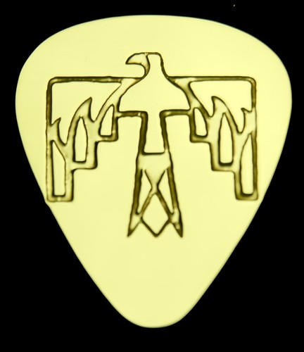 Bass Solid Brass Guitar Pick Electric Acoustic THUNDERBIRD