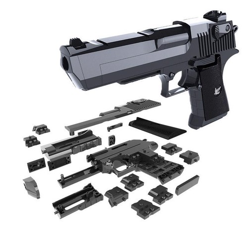 Desert Eagle Block Gun Puzzle Toys Children Toy Gun Educational Toys Kids Set
