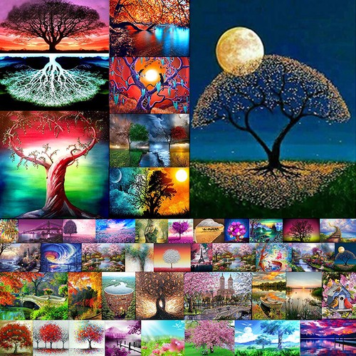 Full Drill Landscape Art 5D Diamond Painting Cross Stitch Embroidery Decor Kits