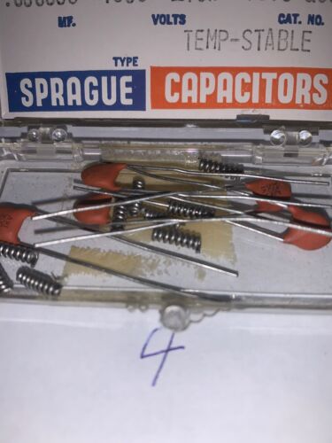 10TS-Q50 No Details about  / VINTAGE SPRAGUE CAPACITOR TEMP STABLE .000050 MF 1000 Volts CAT