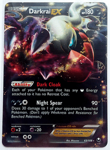 DARKRAI EX 63//108 B/&W Dark Explorers Ultra Rare Holo Exc Pokemon Card