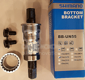 SHIMANO Innenlager DEORE BB-UN55 UN 55 68 mm 113 mm BSA Vierkant OVP