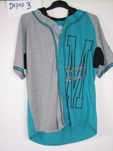 Vintage 90 S Starter Florida Marlins Sport À Capuche Baseball Shirt Jersey Grand