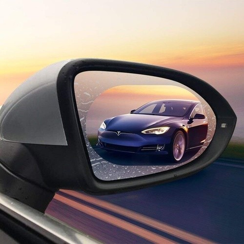 4Pcs Car Rearview Mirror Protective Film HD Anti-Fog Nano Coating Rainproof Film