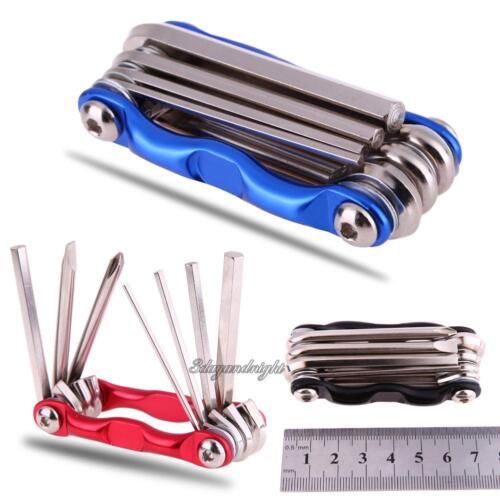 7 in 1 Folding Tool Multi-function Bike Bicycle Wrench Chain Cutter Repair Tools 