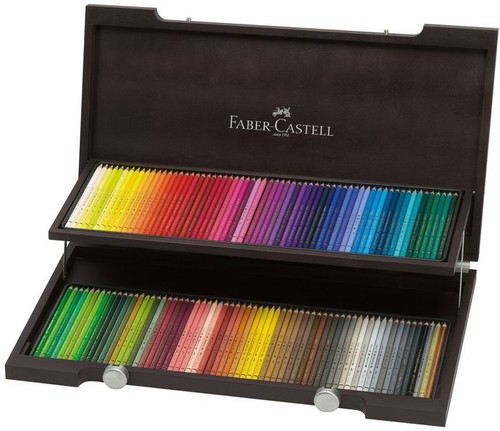 110013 Faber Castell Polychromos 120 Farbstifte im edlen Holzkoffer
