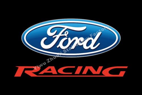 Car Flag Ford Racing 3X2FT 5X3FT 6X4FT 8X5FT 10X6FT 100D Polyester Banner