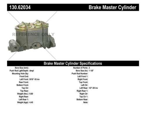 Brake Master Cylinder-Premium Master Cylinder Preferred Centric 130.62034 