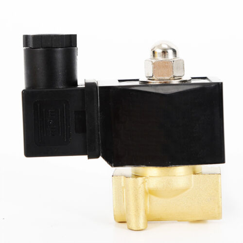 Details about  / 1//2/" NPT Industrial Electric Solenoid Valve Brass Gas Water Air Normally Closed