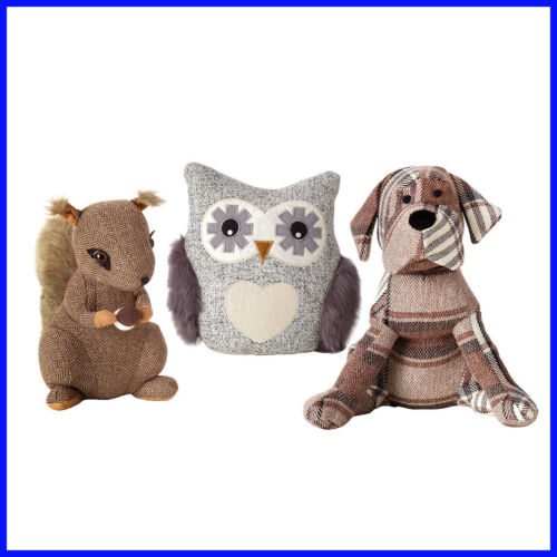 Plush Toy Set of 3 Door Stoppers Weighted