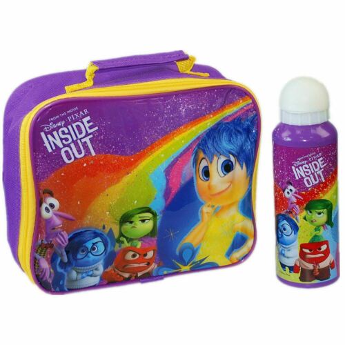 Disney® PIXAR Inside Out Kids Children Lunch Bag & Aluminium Water Bottle Set 