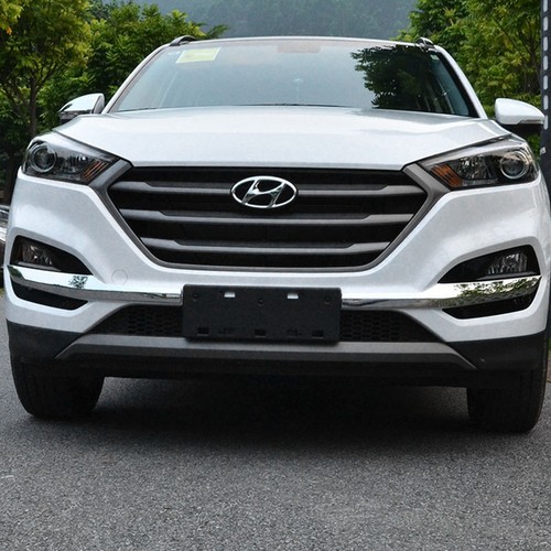 ABS Chromed Front Bumper Conner Protector Trim 2PCS For Hyundai Tucson 2015-2017