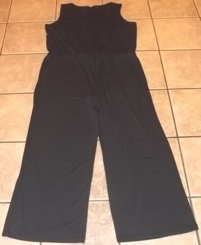 Womens Plus CONCEPTS Knit JUMPSUIT size 2X 3X NEW Blue Coral Black Pants Suit 