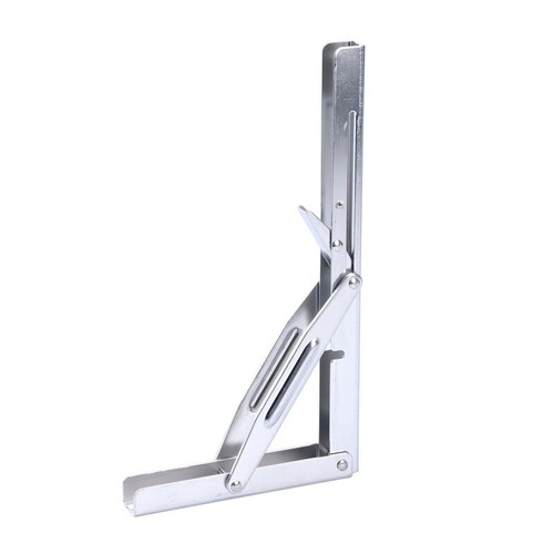 Wall-Mounted Heavy Duty Stainless Steel Folding Shelf Bench Bracket 330lb Load