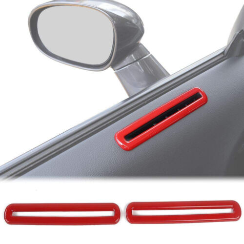 Door Air Conditioner Outlet Vent Cover Trim Stickers for Dodge Challenger 2015+