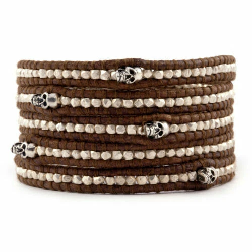 Мужские ювелирные изделия из серебра 925 пробы кожа чан Луу